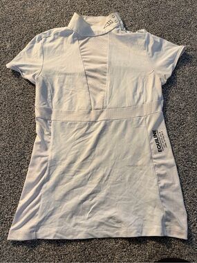 Equiline Women’s White Short Sleeve Equestrian Top